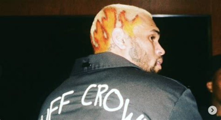 Chris Brown Premieres His Fire New Hairstyle... Literally