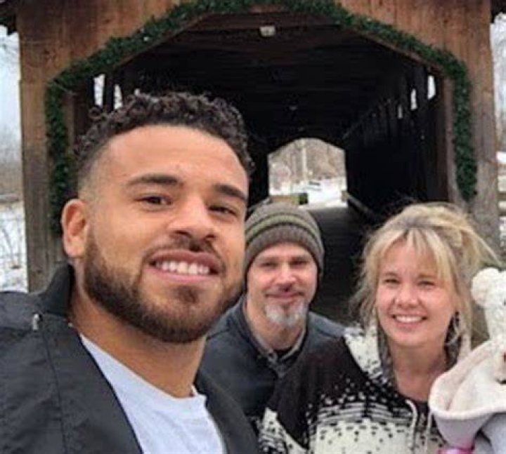 Cory Wharton and his parents