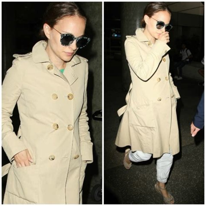 Natalie Portman Attempts to Hide Her Baby Bump in Oversized Trench Coat— See the Pics!