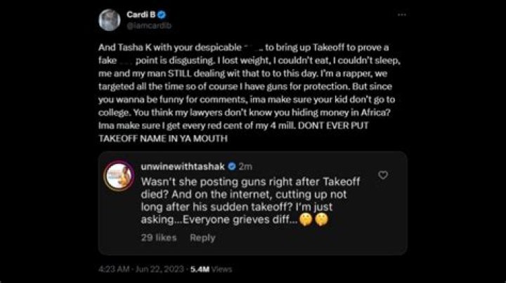 Offset's Tweet Grieving Takeoff Causes Cardi B Fans To Lash Out Even Harder