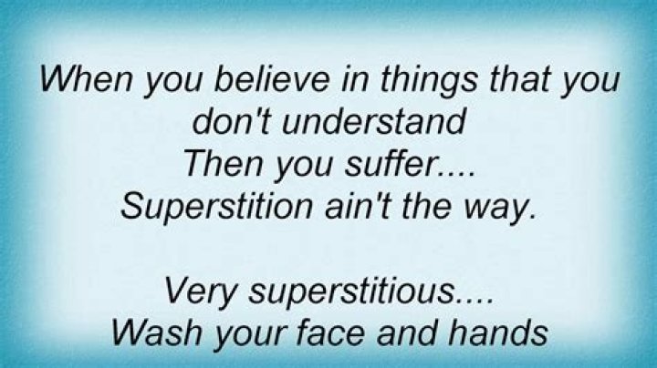 Stevie Ray Vaughan’s
Superstition Lyrics