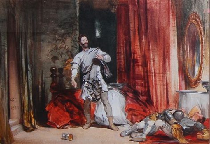 Who was blamed for Duncan’s death in Macbeth?