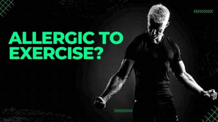 You Can Actually Have an Allergic Reaction to Exercise!